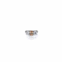 Ring-Clear/Beige Crystal
