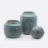 Ceramic Blue Vase