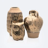 Ceramic Gold Vase with Handles
