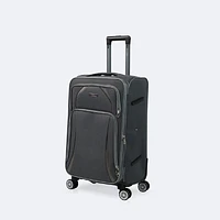 4-Piece Soft Side Spinner Wheels Luggage Set- Grey