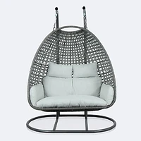 Nest Double Hanging Chair - Dark Grey Frame