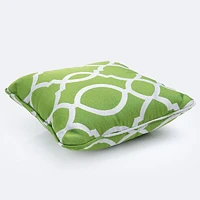 Throw Pillow - Green Lattice