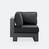 Renfrew Corner Chair -  Black Frame - Carbon Black Cushion