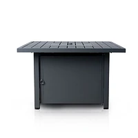 Shoreline 41" Square Firepit Table - Dark Grey