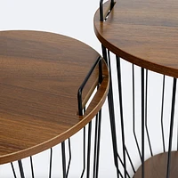Storage Table - Wood Look Top - Small