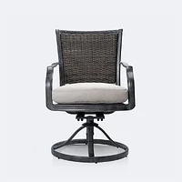 Sunnyvale Swivel Rocker - Brushed Grey/Grey