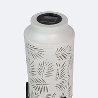 Metal Solar Lantern - White