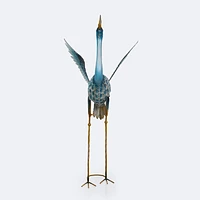 Metal Garden Crane - Aqua