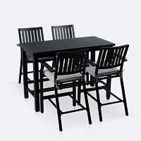 Belvedere Counterheight Bar Set - Black