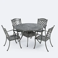 Blanca Dining Set - 4 Seats - Shade Grey