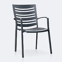 Linear with Lexi Dining Set - 6 Seats - Dark Grey