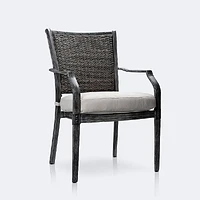 Sunnyvale Dining Set - 6 Chairs - Brushed Grey