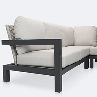 Troy Sectional - Black Frame