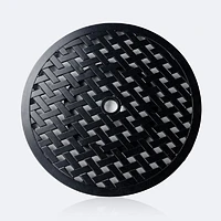 Weave 30" Round Lazy Susan - Black Tippet