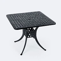 Weave 36" Square Dining Table- Black Tippet