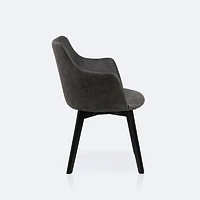 Bella Dining Armchair - Dark Grey