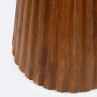 Ambrose Hourglass Accent Table - Natural Shesham