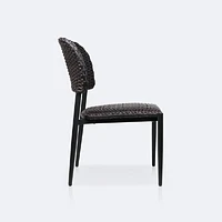 Austin Side Chair - Black/Brown