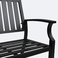 Belvedere Loveseat Bench - Black