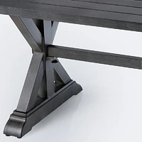 Belvedere 36”x71” Dining Table – Brushed Grey