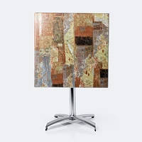 Bistro Table - Abstact Top, Folding Base
