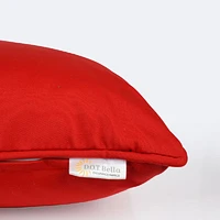 Throw Pillow - 18"x18"- DOT Bella - Classic Red
