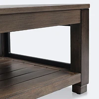 Denver Coffee Table – Brushed Chocolate Frame