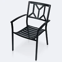 Geometric Dining Chair - Black