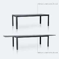 Holiday Extendable Table - Dark Grey