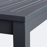 Lexi 40"x70" Rectangle Table - Dark Grey