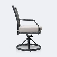 Sunnyvale Swivel Rocker - Brushed Grey/Grey