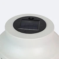 Metal Solar Lantern - White