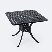 Carlo with Weave Dining Set - 4 Seats - Black Tippet