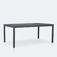 Linear with Lexi Dining Set - 6 Seats - Dark Grey