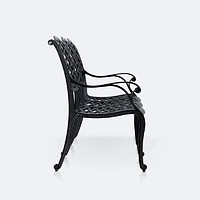 Reel Weave 3-Seater Bench - Black Tippet