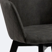 Bella Dining Armchair - Dark Grey