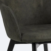 Bella Dining Armchair - Olive Green
