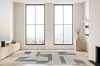 Assia Outdoor Rug 5x7 - Grey