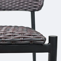 Austin Side Chair - Black/Brown