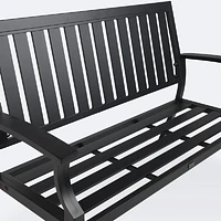Belvedere Loveseat Bench - Black