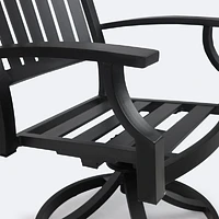 Belvedere Swivel Rocker - Black