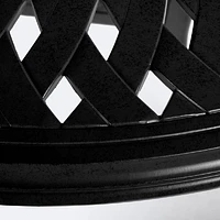 Breeze 48" Round Dining Table – Black Tippet