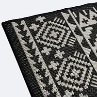 Cabana Outdoor Rug 5'x7' - Tribal Black