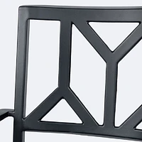Geometric Dining Chair - Black