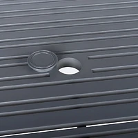 Lexi 40"x70" Rectangle Table - Dark Grey
