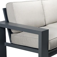 Shoreline Sofa - Dark Grey Frame, Spectrum Dove Cushions