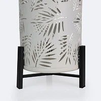 Metal Solar Lantern - White