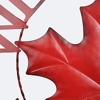 Maple Leaf Welcome Sign