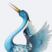 Metal Garden Crane - Aqua