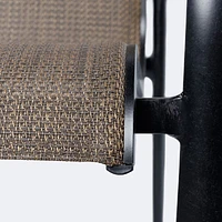 Carlo with Weave Dining Set - 4 Seats - Black Tippet